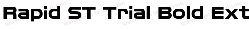 Rapid ST Trial Bold Extended字体转换